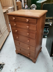Victorian Pine Wellington Chest of Drawers - SOLD 