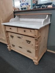 Antique Dutch chest with marble top SOLD
