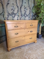 Victorian pine 2/2 chest of drawers fully restored SOLD
