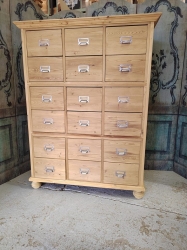 18 drawer multidrawer pine unit SOLD