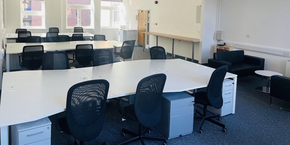 open plan office space