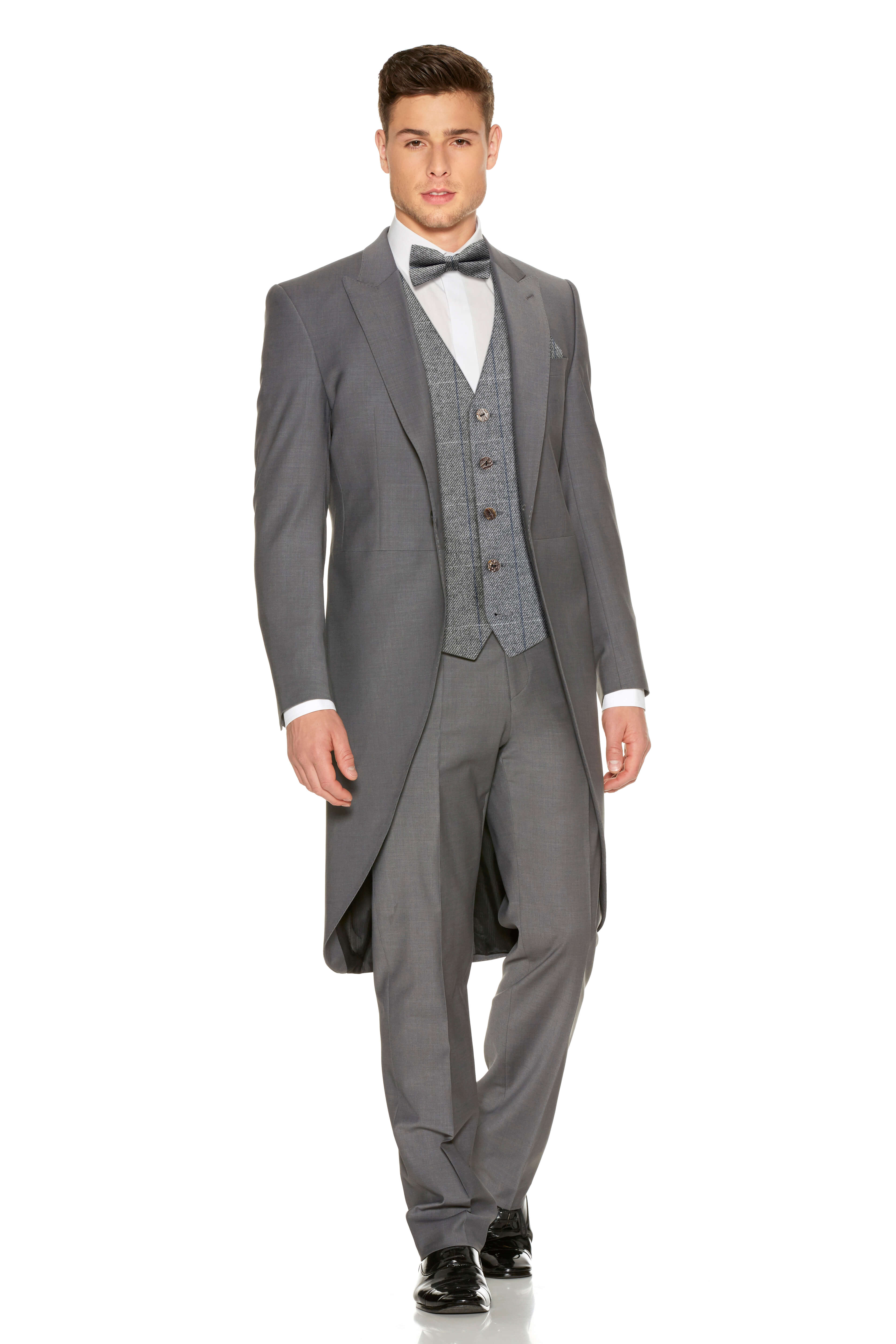 Man wearing complete hired suit